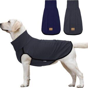 XPUDAC TWO PACK Dog Fleece Sweater Dog Sweatshirt Turtleneck Jacket NEW Medium